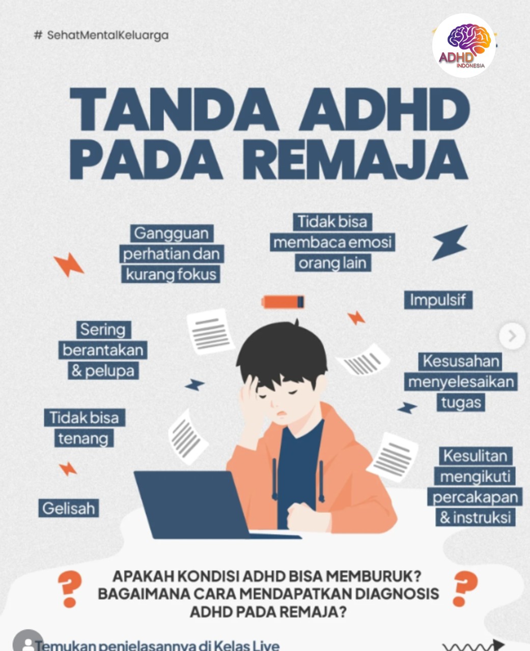 Screening ADHD Non-Diagnostik: Edukasi Awal bagi Orang Tua di Kota Mamuju